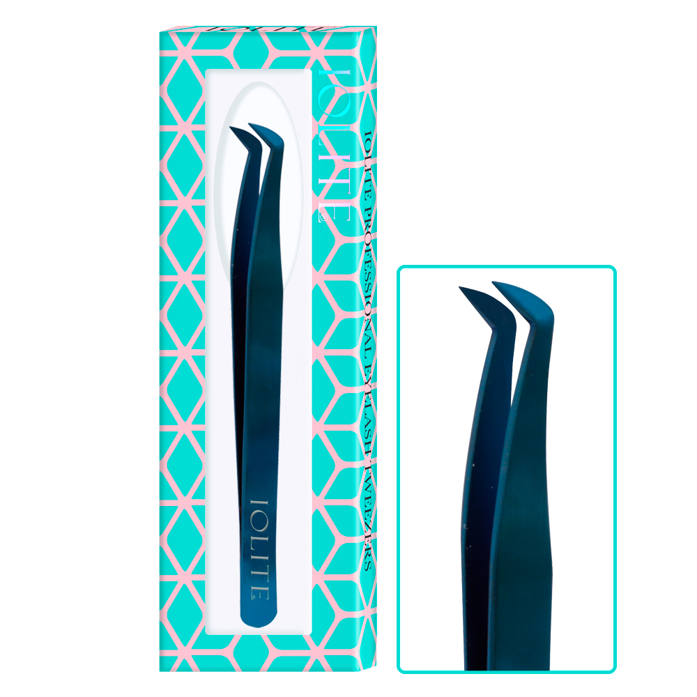 Eyelash Extension Tweezers Set-Precision Tweezers for 2D-6D Volume&Individual False Lashes Extensions with PU Storage Case-Golden Isolation ITAT01