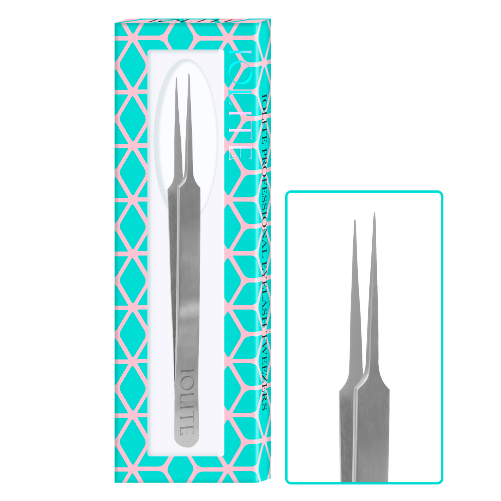 Anti-Static Tweezers For Eyelash Grafting, Eyelash Picking Tool, Safety Firm Curved Straight Makeup Artist for Home Precision ITE4011