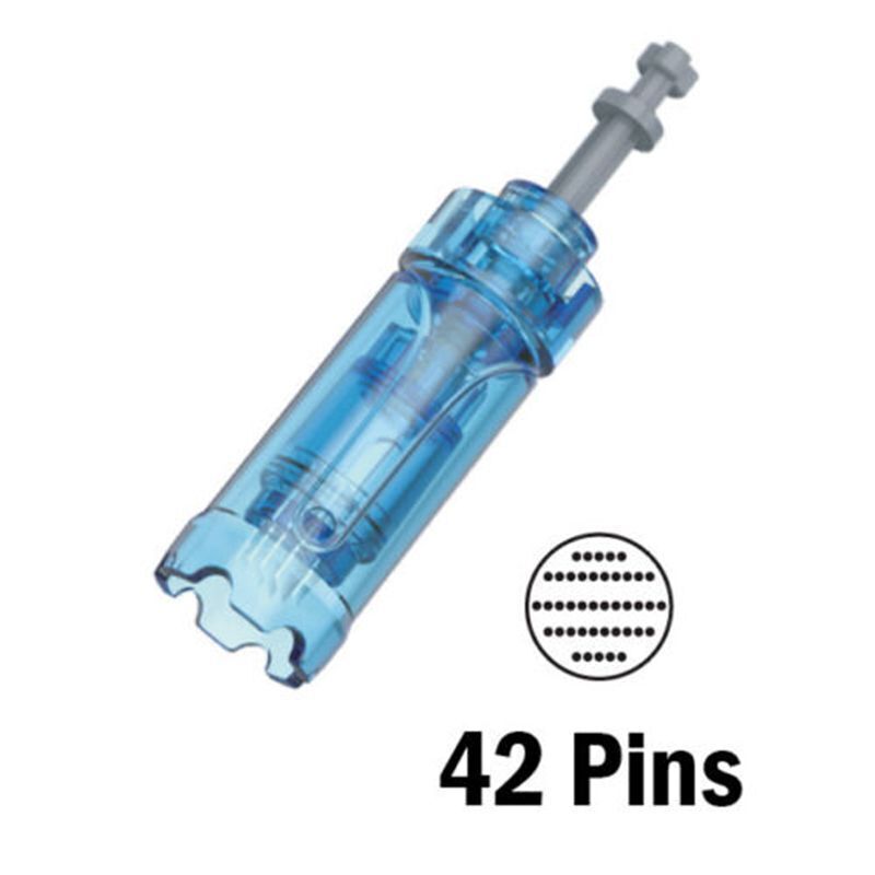 Micro Needle Cartridges Tips for Electric Auto Dr Pen A9, A8S and M8S Machine | MTS Skin Care 42 Pins, 10pcs A9N42