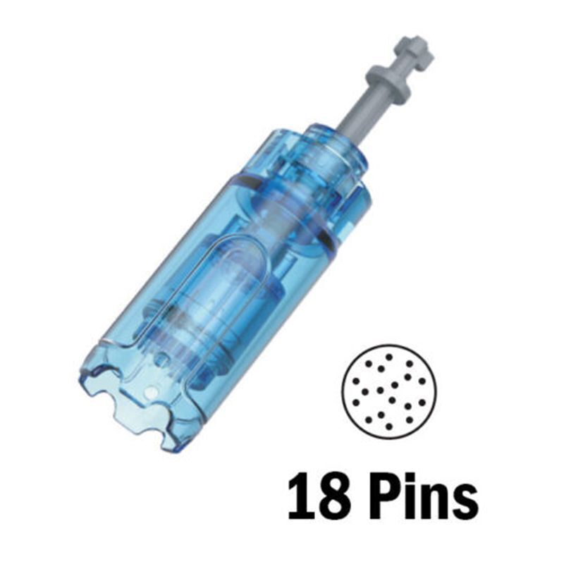 Micro Needle Cartridges Tips for Electric Auto Dr Pen A9, A8S and M8S Machine | MTS Skin Care 18 Pins, 10pcs A9N18