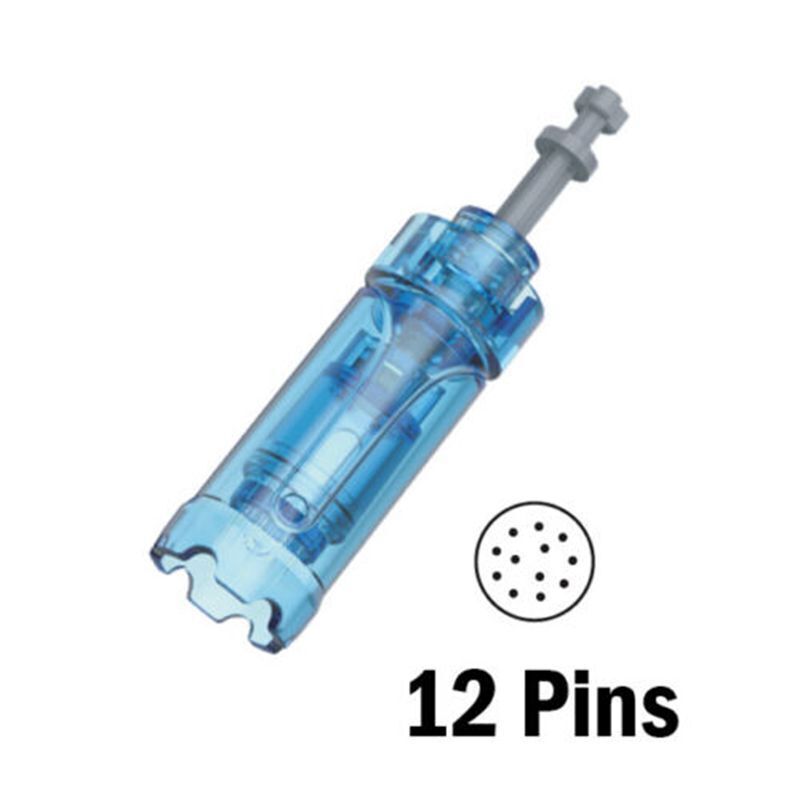 Micro Needle Cartridges Tips for Electric Auto Dr Pen A9, A8S and M8S Machine | MTS Skin Care 12 Pin, 10pcs A9N12