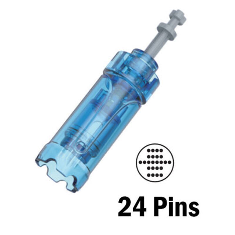 Micro Needle Cartridges Tips for Electric Auto Dr Pen A9, A8S and M8S Machine | MTS Skin Care 24 Pins, 10pcs A9N24