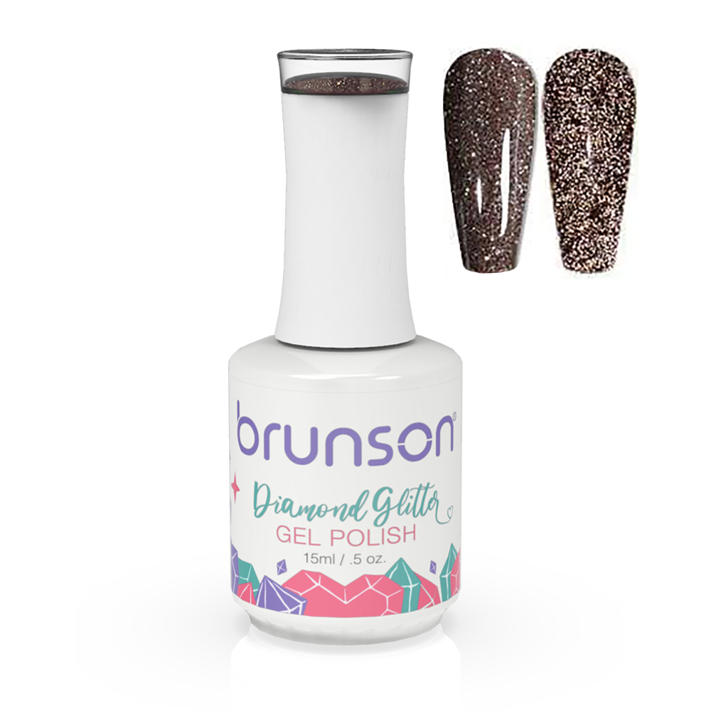 Diamond Glitter Gel Nail Polish Soak Off UV LED Nail Gel Nail Art Varnish Sparkly Shiny Gel Nail Polish BDGG019