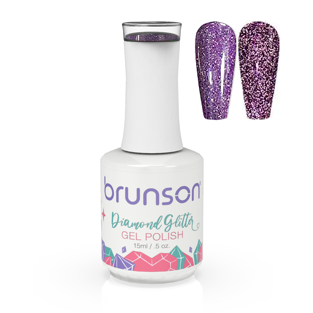 Diamond Glitter Gel Nail Polish Soak Off UV LED Nail Gel Nail Art Varnish Sparkly Shiny Gel Nail Polish BDGG020