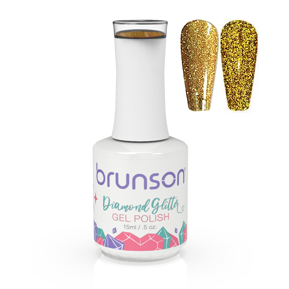 Diamond Glitter Gel Nail Polish Soak Off UV LED Nail Gel Nail Art Varnish Sparkly Shiny Gel Nail Polish BDGG015