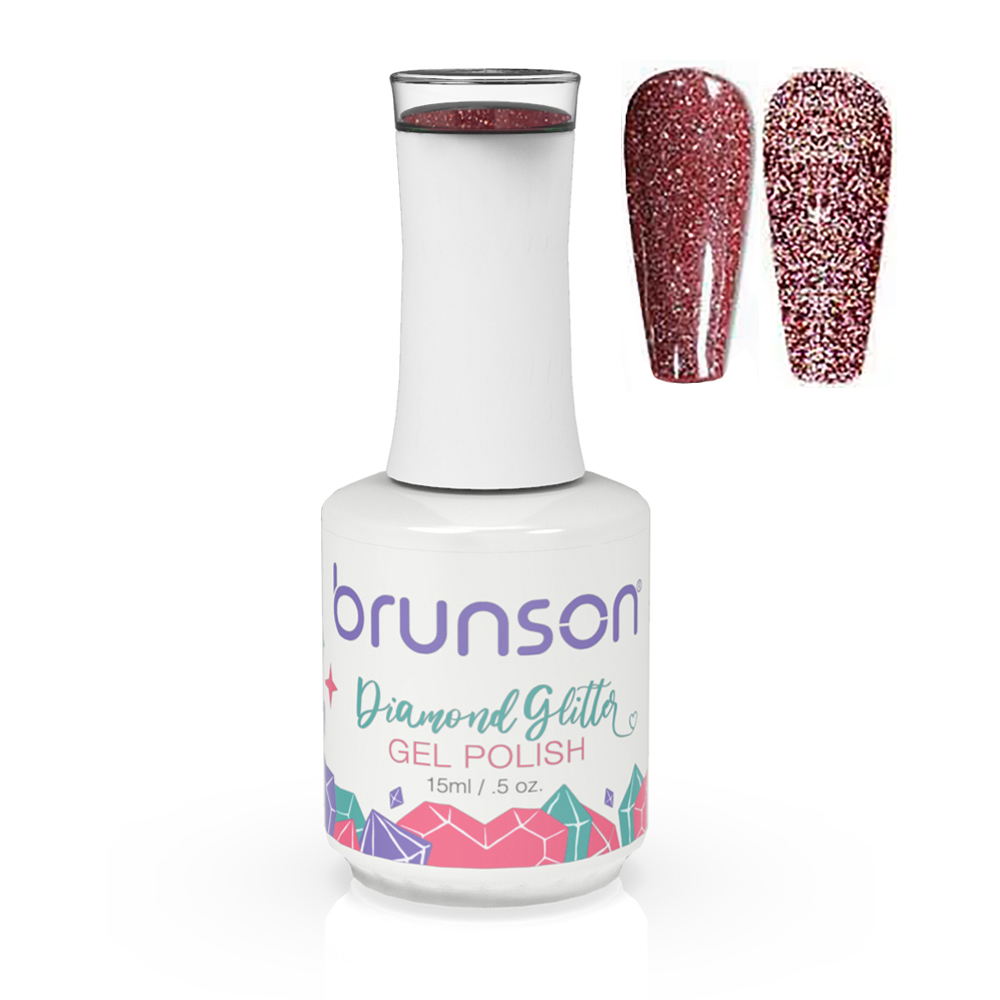 Diamond Glitter Gel Nail Polish Soak Off UV LED Nail Gel Nail Art Varnish Sparkly Shiny Gel Nail Polish BDGG017