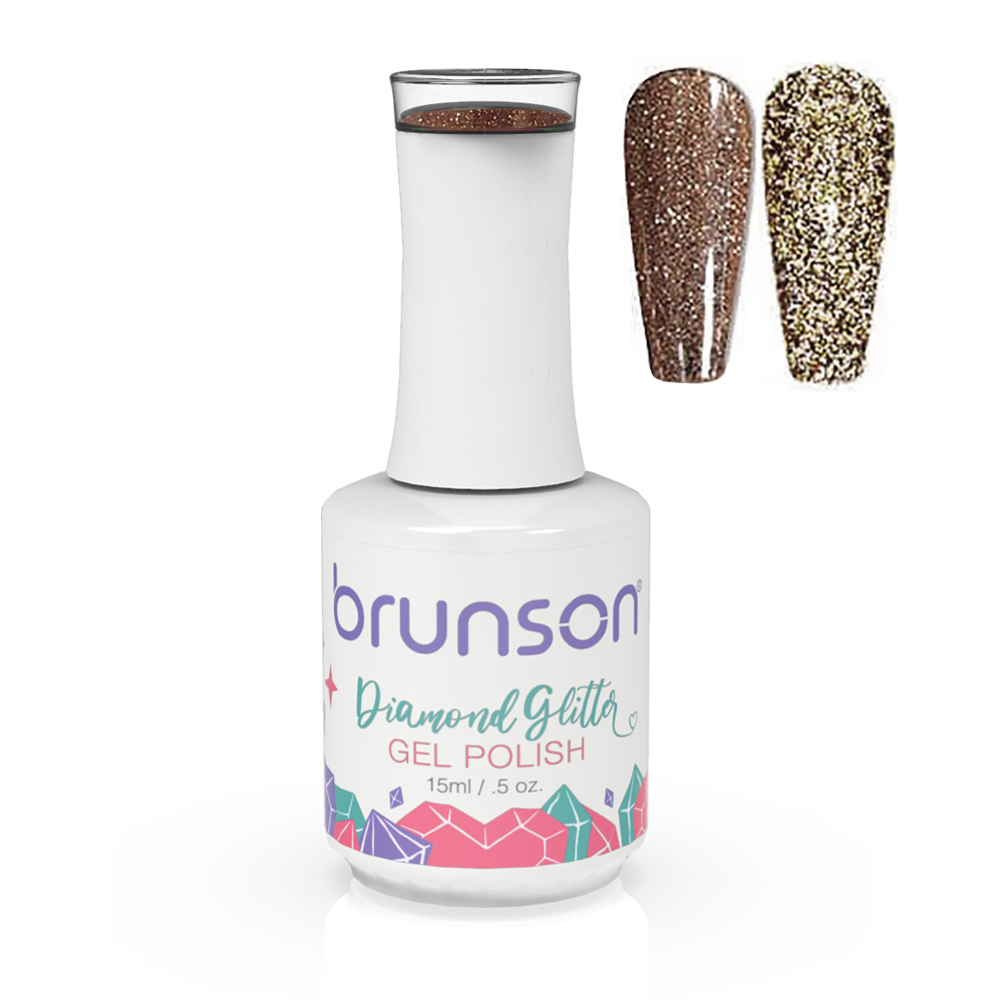 Diamond Glitter Gel Nail Polish Soak Off UV LED Nail Gel Nail Art Varnish Sparkly Shiny Gel Nail Polish BDGG016