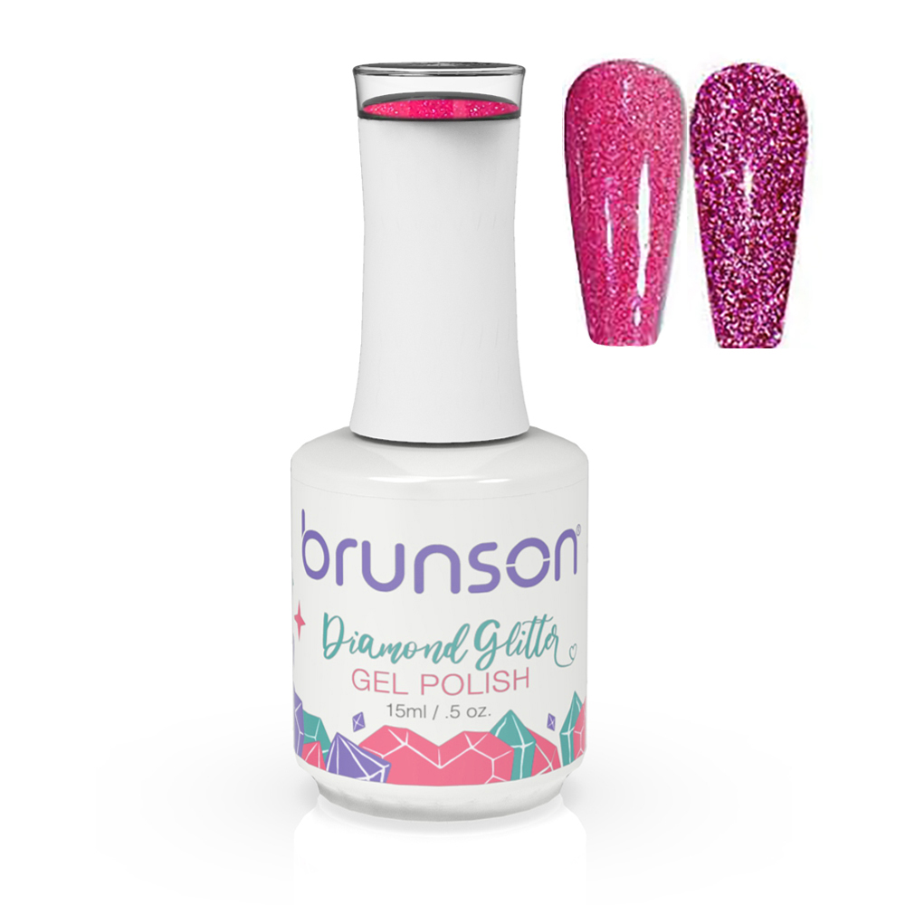 Diamond Glitter Gel Nail Polish Soak Off UV LED Nail Gel Nail Art Varnish Sparkly Shiny Gel Nail Polish BDGG022