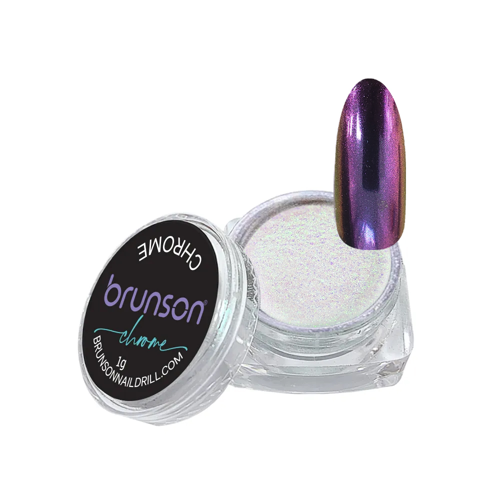 Chrome Nail Powder Mirror Nail Powder, Metallic Nail Powder Holographic Mirror Effect Nail Art Decoration Manicure Pigment GH383s