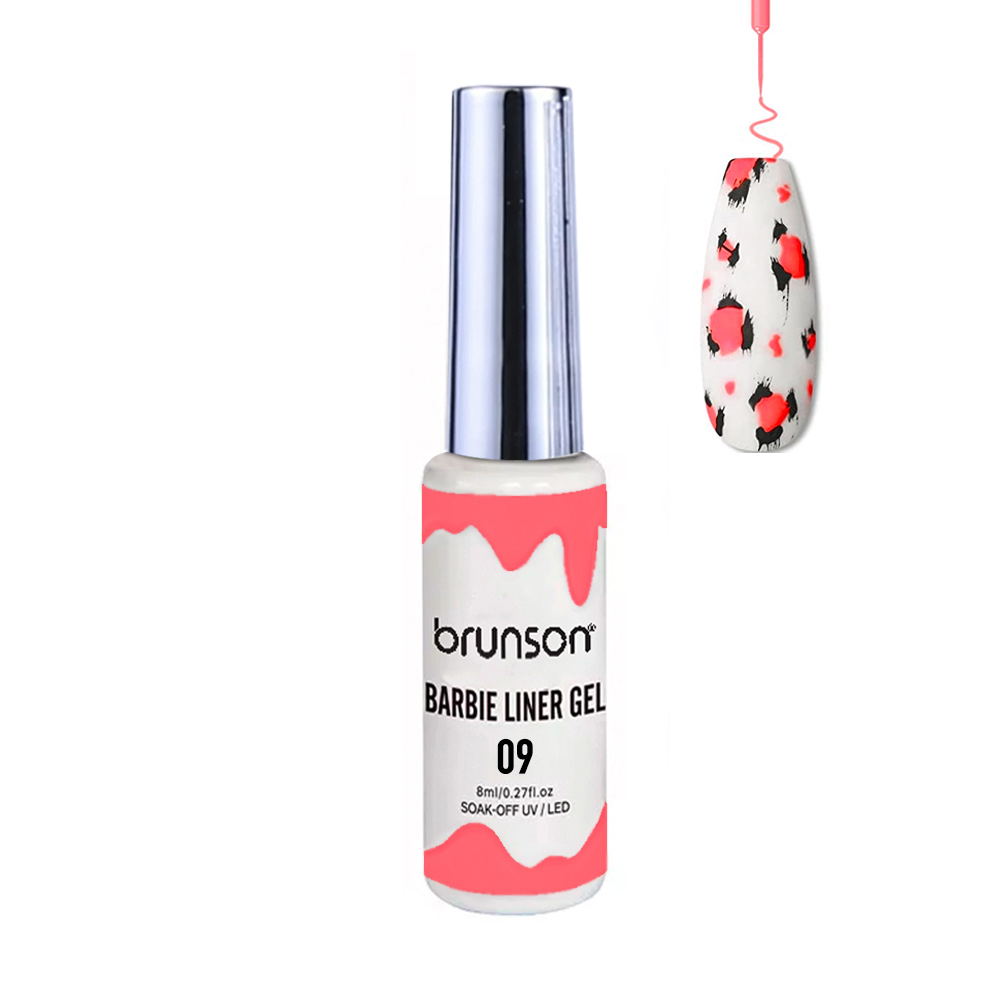 Nail Art Gel Liner Painting Polish Salon DIY Manicure Nail Art Design Line Art Gel NEGATIVE SPACE BNAGK02-09