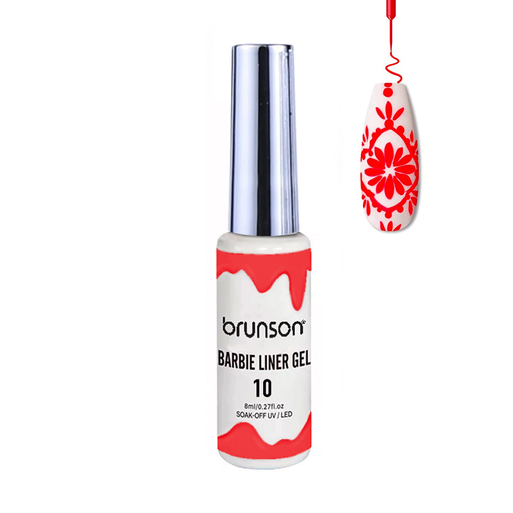 Nail Art Gel Liner Painting Polish Salon DIY Manicure Nail Art Design Line Art Gel NEGATIVE SPACE BNAGK02-10