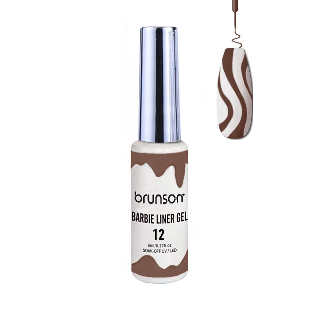 Nail Art Gel Liner Painting Polish Salon DIY Manicure Nail Art Design Line Art Gel NEGATIVE SPACE BNAGK02-12