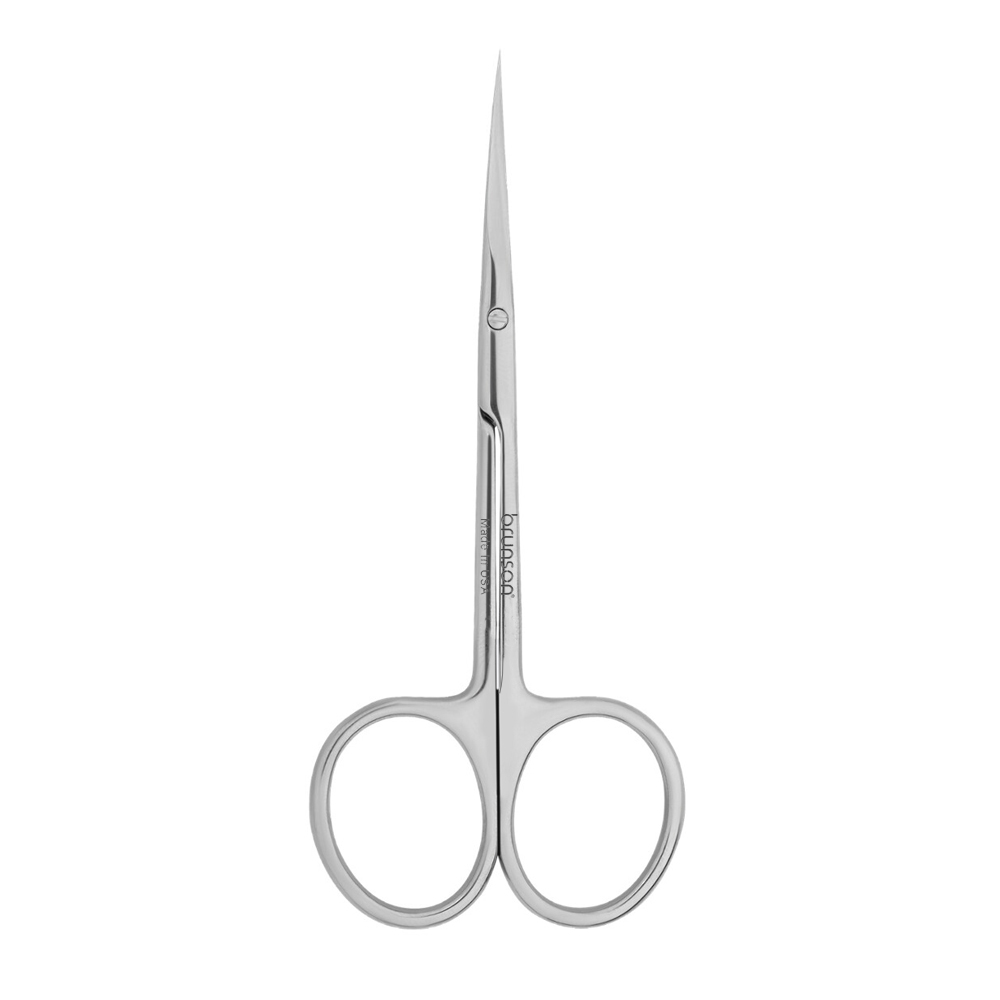 Stainless Steel Point Cuticle Scissor curved cuticle & nail scissor for manicure pedicure for professional finger & toe nail care BSCS05