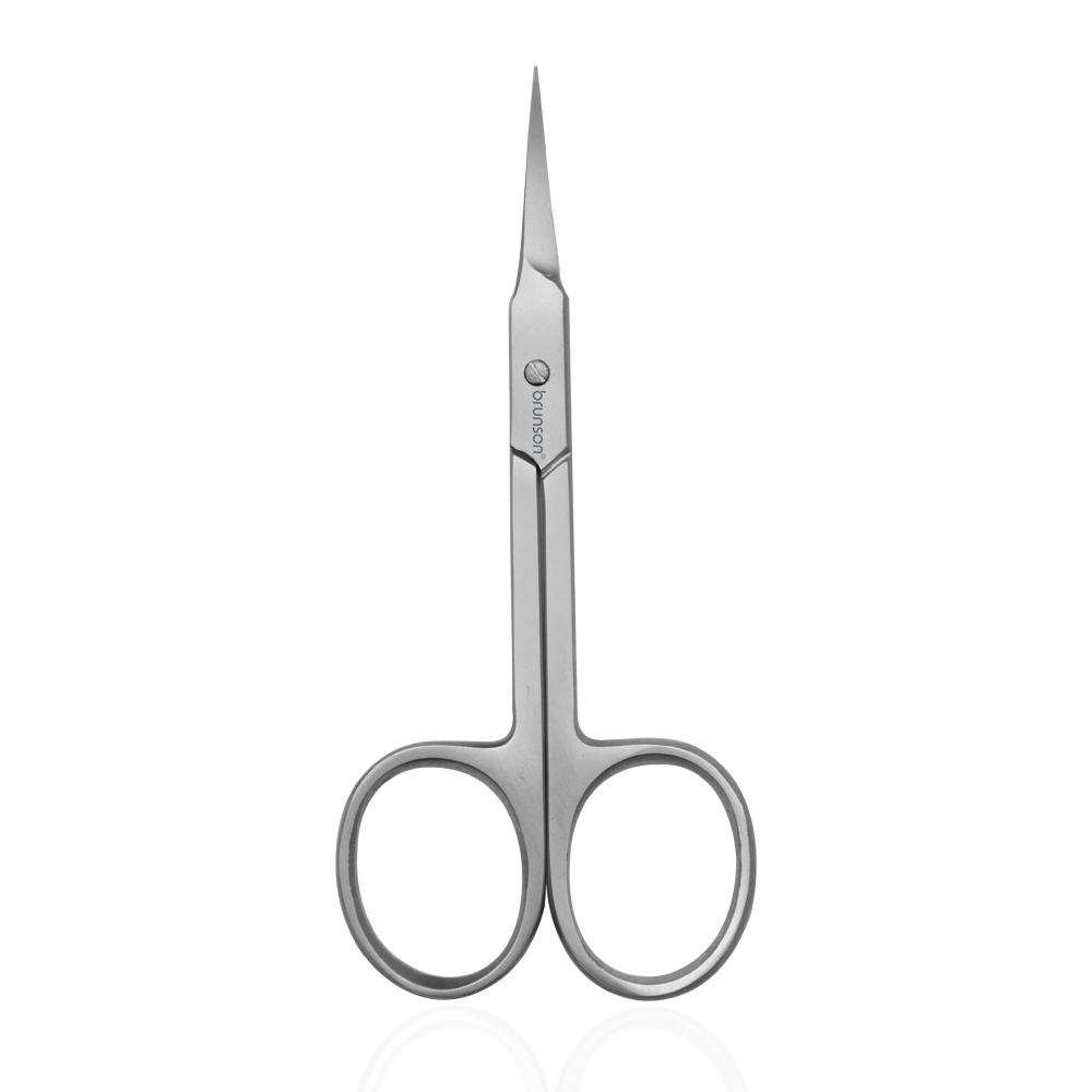 Stainless Steel Point Cuticle Scissor curved cuticle & nail scissor for manicure pedicure for professional finger & toe nail care BSCS03