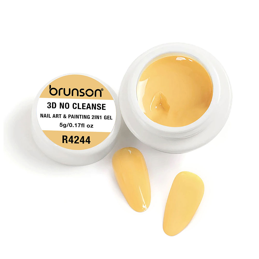 Brunson 3D No Cleanse Nail Art & Painting 2in1 Gel paint creamy painting gel for nails arts 5g B3DNC(R4244)