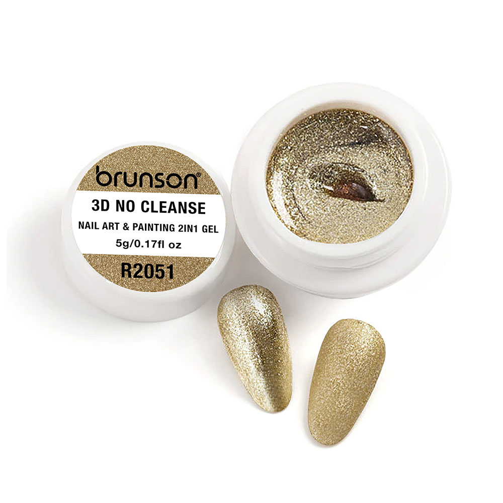 Brunson 3D No Cleanse Nail Art & Painting 2in1 Gel paint creamy painting gel for nails arts 5g B3DNC(R2051)