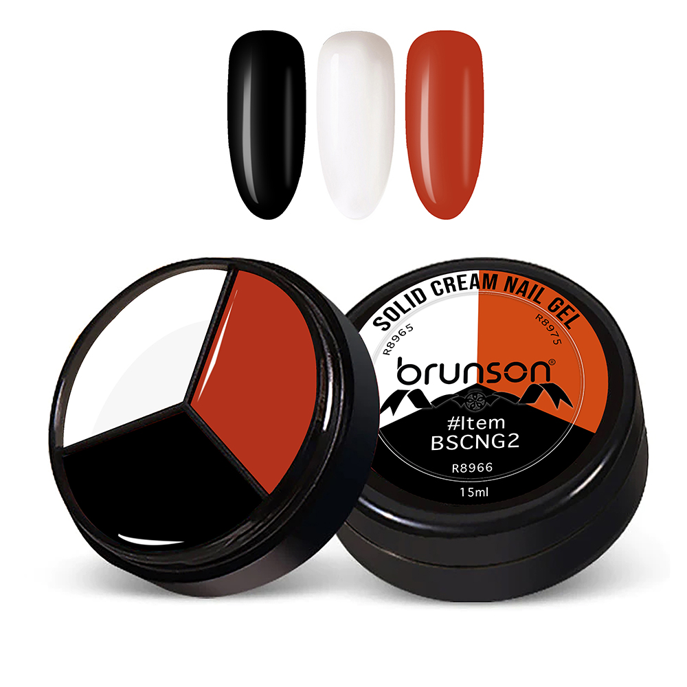 3Colors 3 in 1 Nail UV Gel Polish Cream Gel Nail Polish Soak off Solid Color Gel Nail Art Manicure Gel 15ml BSCNG2