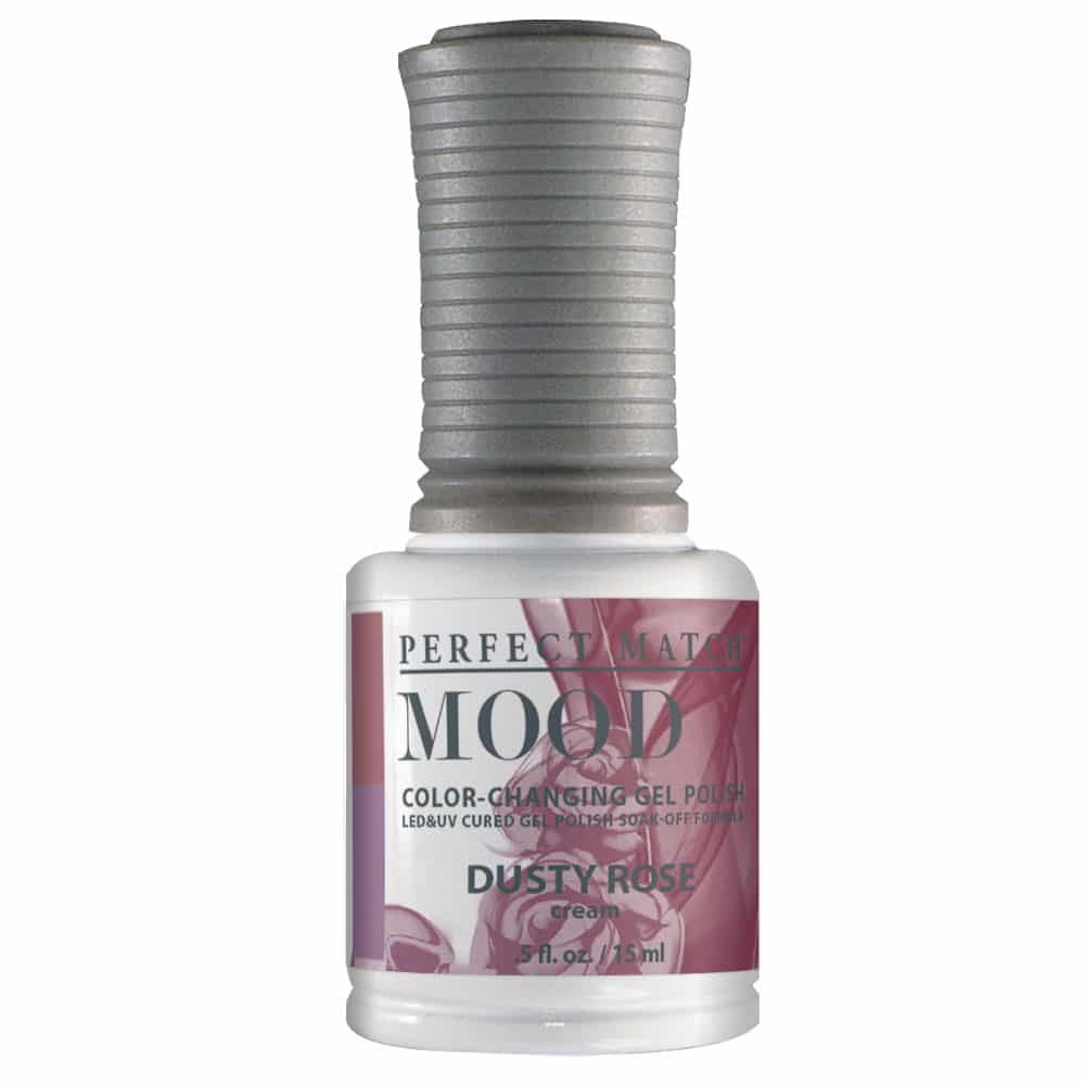 Perfect Match Mood Gel Nail Polish & Nail Lacquer Dusty Rose Thermal Color Shift PMMDS61