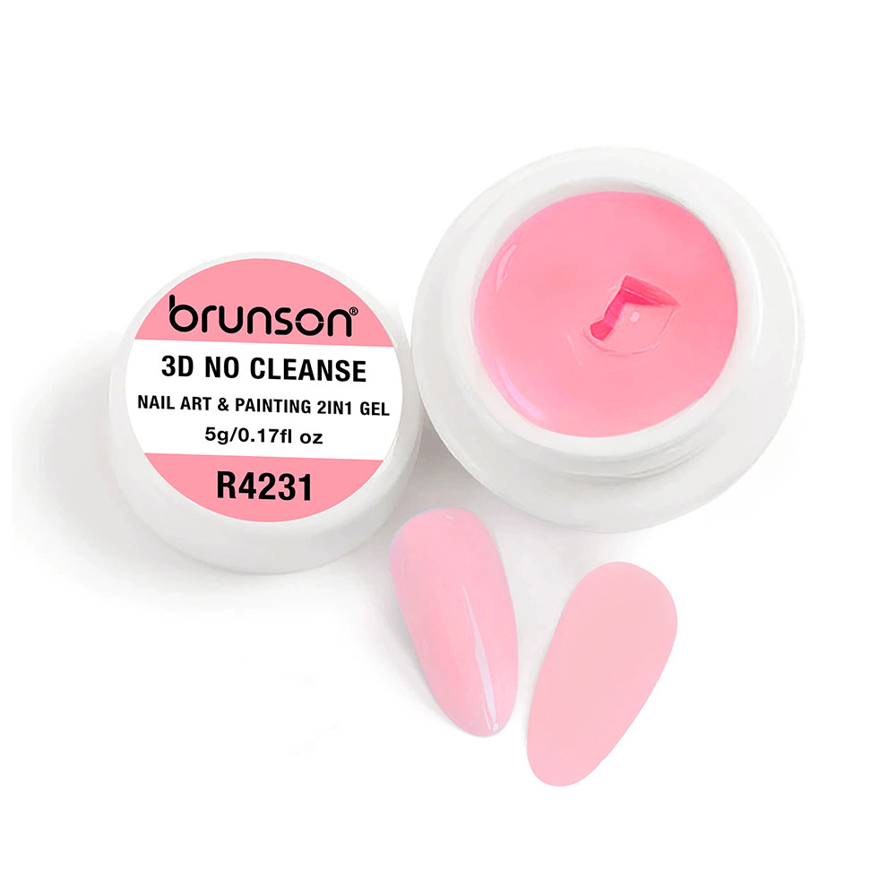 Brunson 3D No Cleanse Nail Art & Painting 2in1 Gel paint creamy painting gel for nails arts 5g B3DNC(R4231)