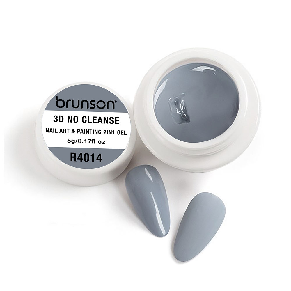 Brunson 3D No Cleanse Nail Art & Painting 2in1 Gel paint creamy painting gel for nails arts 5g B3DNC(R4014)
