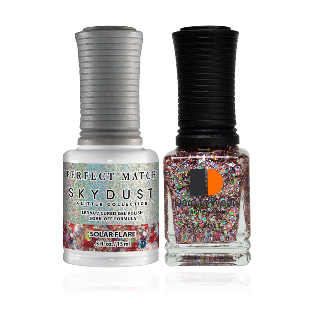 Gel Nail Polish & Nail Lacquer Sky Dust Glitter Solar Flare SDMS03