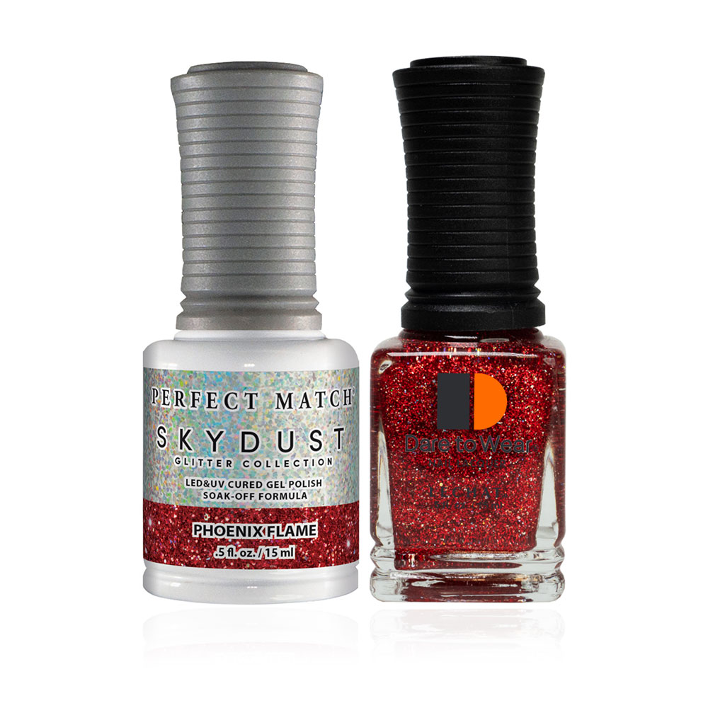 Gel Nail Polish & Nail Lacquer Sky Dust Glitter Phoenix Flame SDMS10