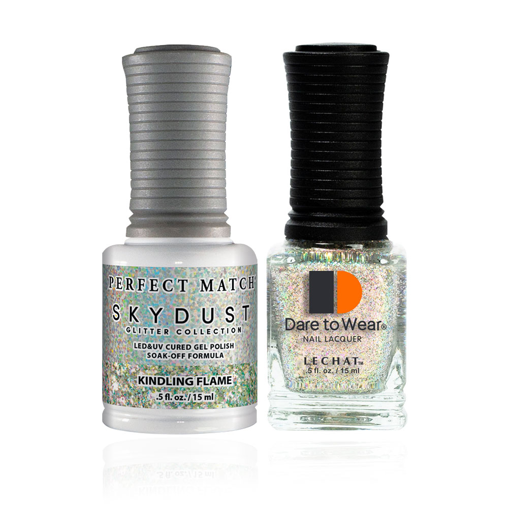 Gel Nail Polish & Nail Lacquer Sky Dust Glitter Kindling Flame SDMS15