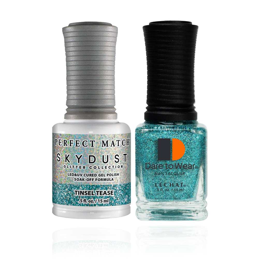 Gel Nail Polish & Nail Lacquer Sky Dust Glitter Tinsel Tease SDMS18