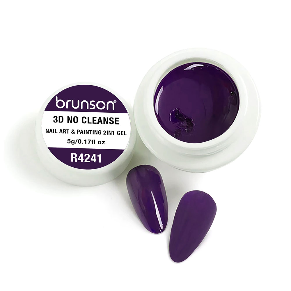 Brunson 3D No Cleanse Nail Art & Painting 2in1 Gel paint creamy painting gel for nails arts 5g B3DNC(R4241)