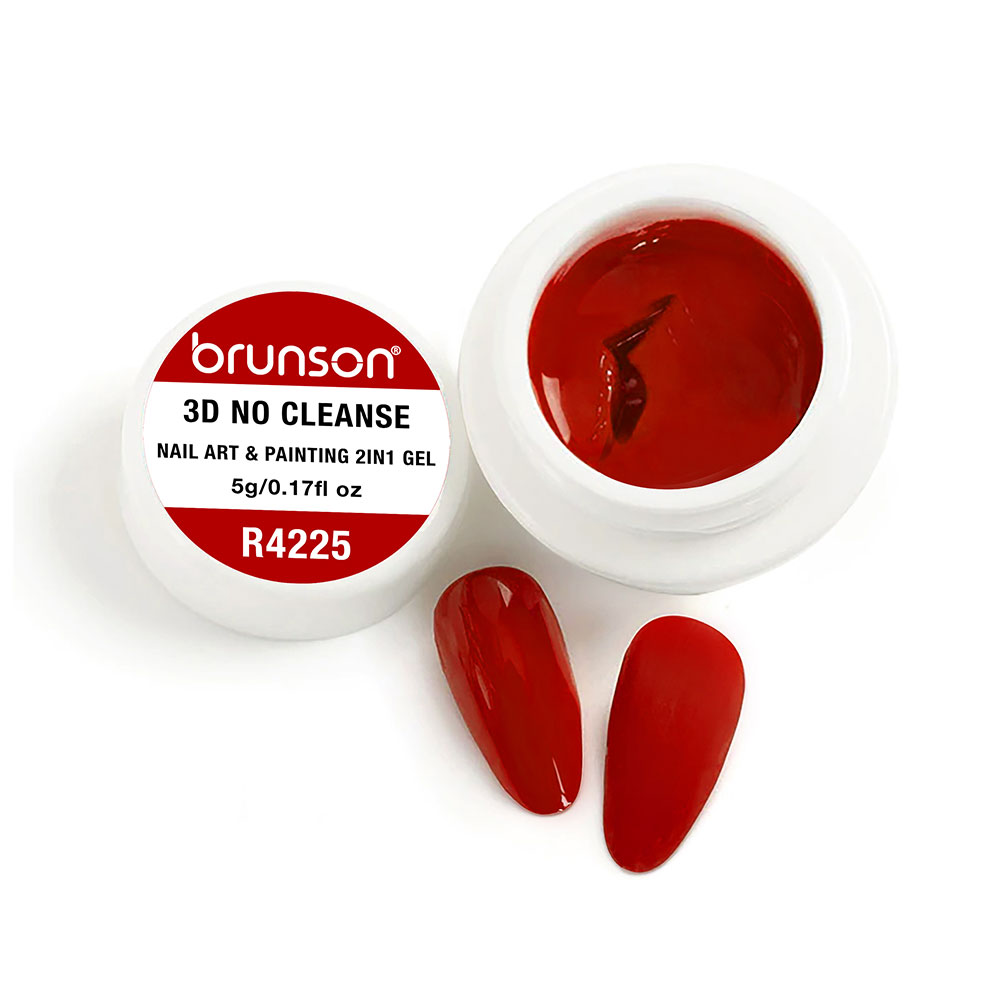 Brunson 3D No Cleanse Nail Art & Painting 2in1 Gel paint creamy painting gel for nails arts 5g B3DNC(R4225)
