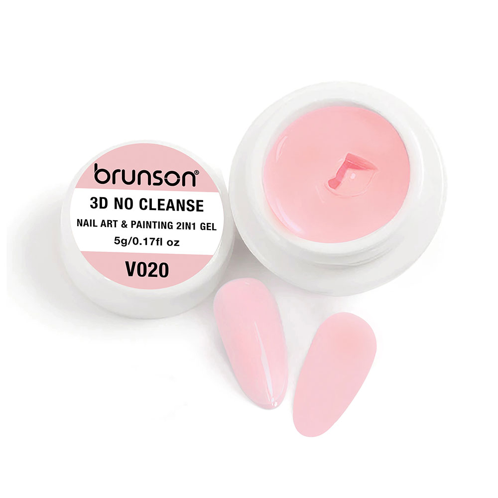 Brunson 3D No Cleanse Nail Art & Painting 2in1 Gel paint creamy painting gel for nails arts 5g B3DNC(V020)