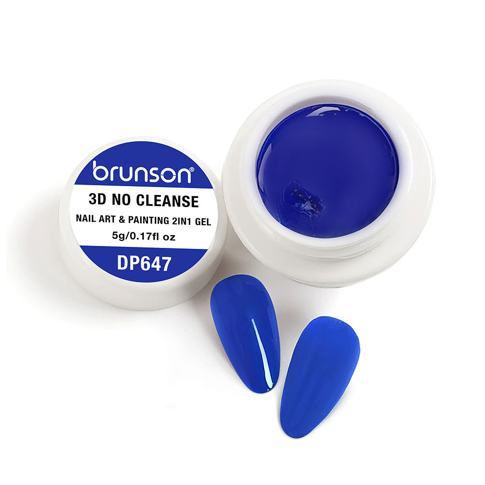 Brunson 3D No Cleanse Nail Art & Painting 2in1 Gel paint creamy painting gel for nails arts 5g B3DNC(DP647)