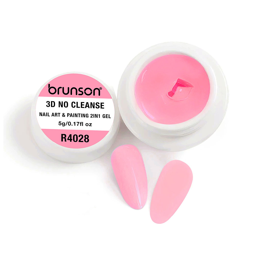 Brunson 3D No Cleanse Nail Art & Painting 2in1 Gel paint creamy painting gel for nails arts 5g B3DNC(R4028)