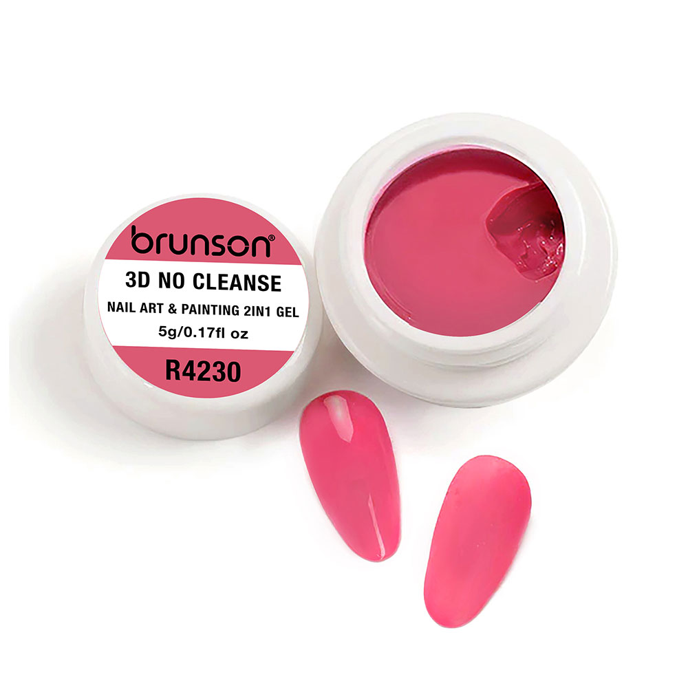Brunson 3D No Cleanse Nail Art & Painting 2in1 Gel paint creamy painting gel for nails arts 5g B3DNC(R4230)