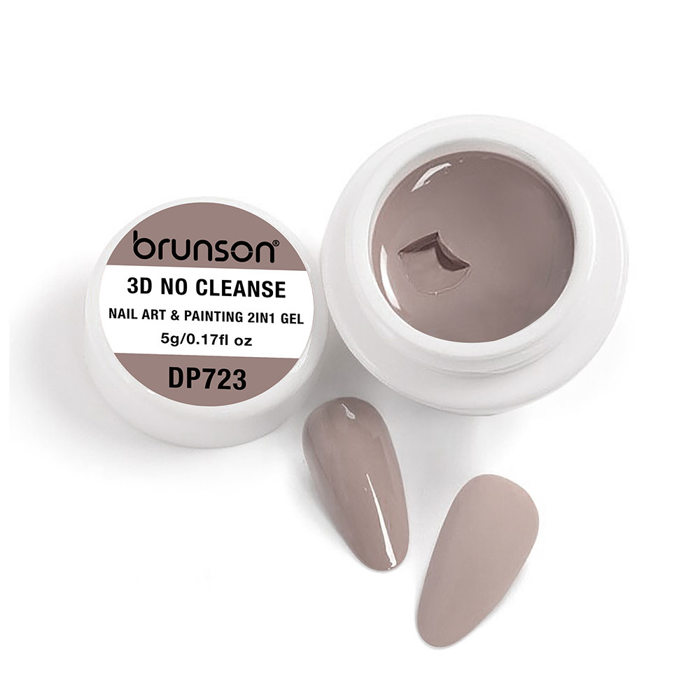 Brunson 3D No Cleanse Nail Art & Painting 2in1 Gel paint creamy painting gel for nails arts 5g B3DNC(DP723)