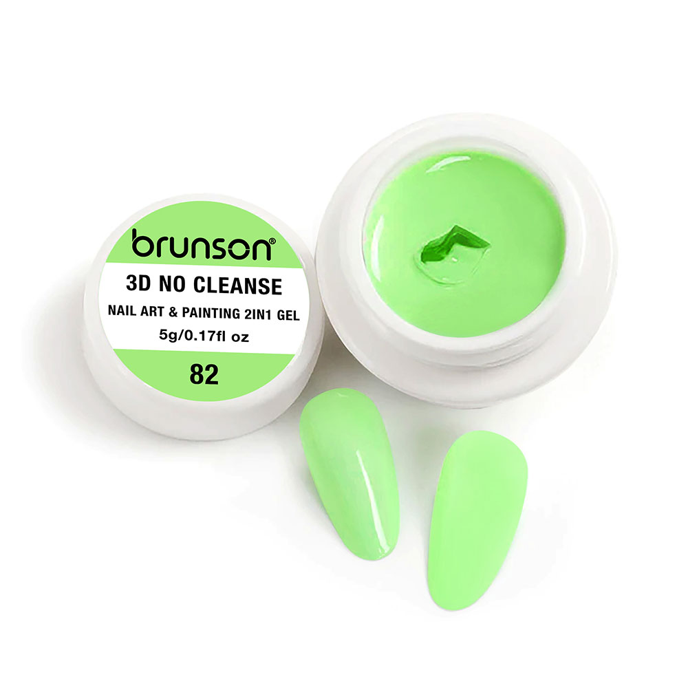 Brunson 3D No Cleanse Nail Art & Painting 2in1 Gel paint creamy painting gel for nails arts 5g B3DNC(82)