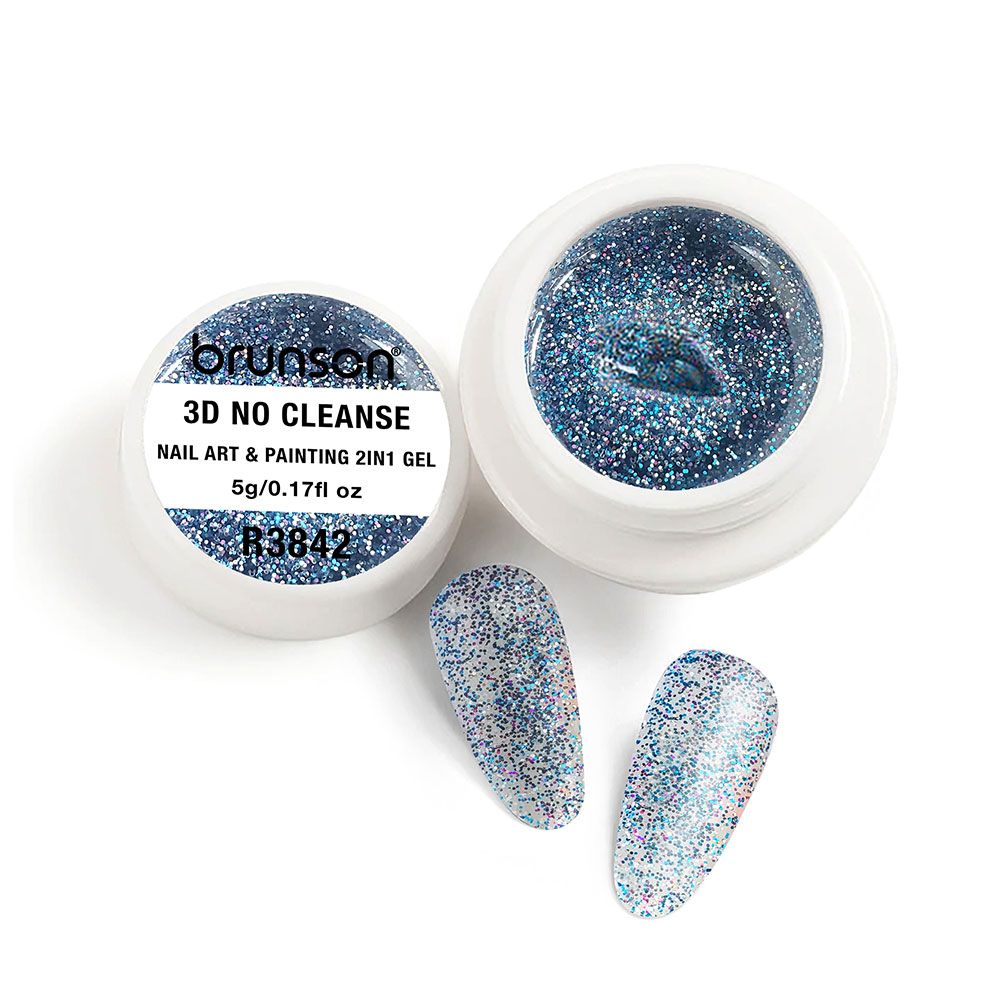 Brunson 3D No Cleanse Nail Art & Painting 2in1 Gel paint creamy painting gel for nails arts 5g B3DNC(R3842)