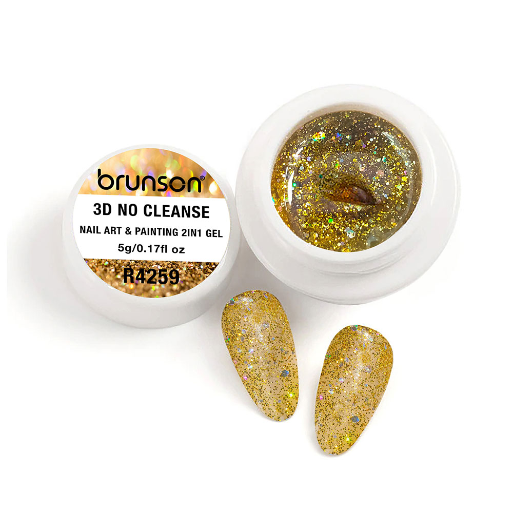 Brunson 3D No Cleanse Nail Art & Painting 2in1 Gel paint creamy painting gel for nails arts 5g B3DNC(R4259)
