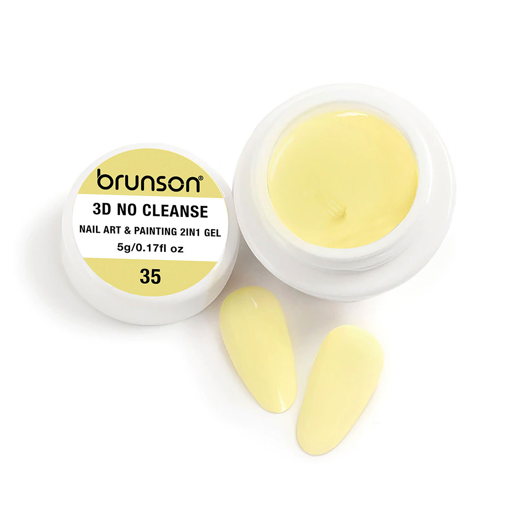Brunson 3D No Cleanse Nail Art & Painting 2in1 Gel paint creamy painting gel for nails arts 5g B3DNC(35)