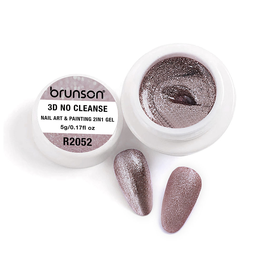 Brunson 3D No Cleanse Nail Art & Painting 2in1 Gel paint creamy painting gel for nails arts 5g B3DNC(R2052)