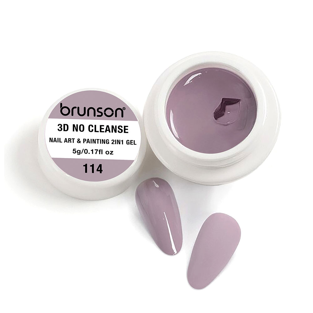Brunson 3D No Cleanse Nail Art & Painting 2in1 Gel paint creamy painting gel for nails arts 5g B3DNC(114)