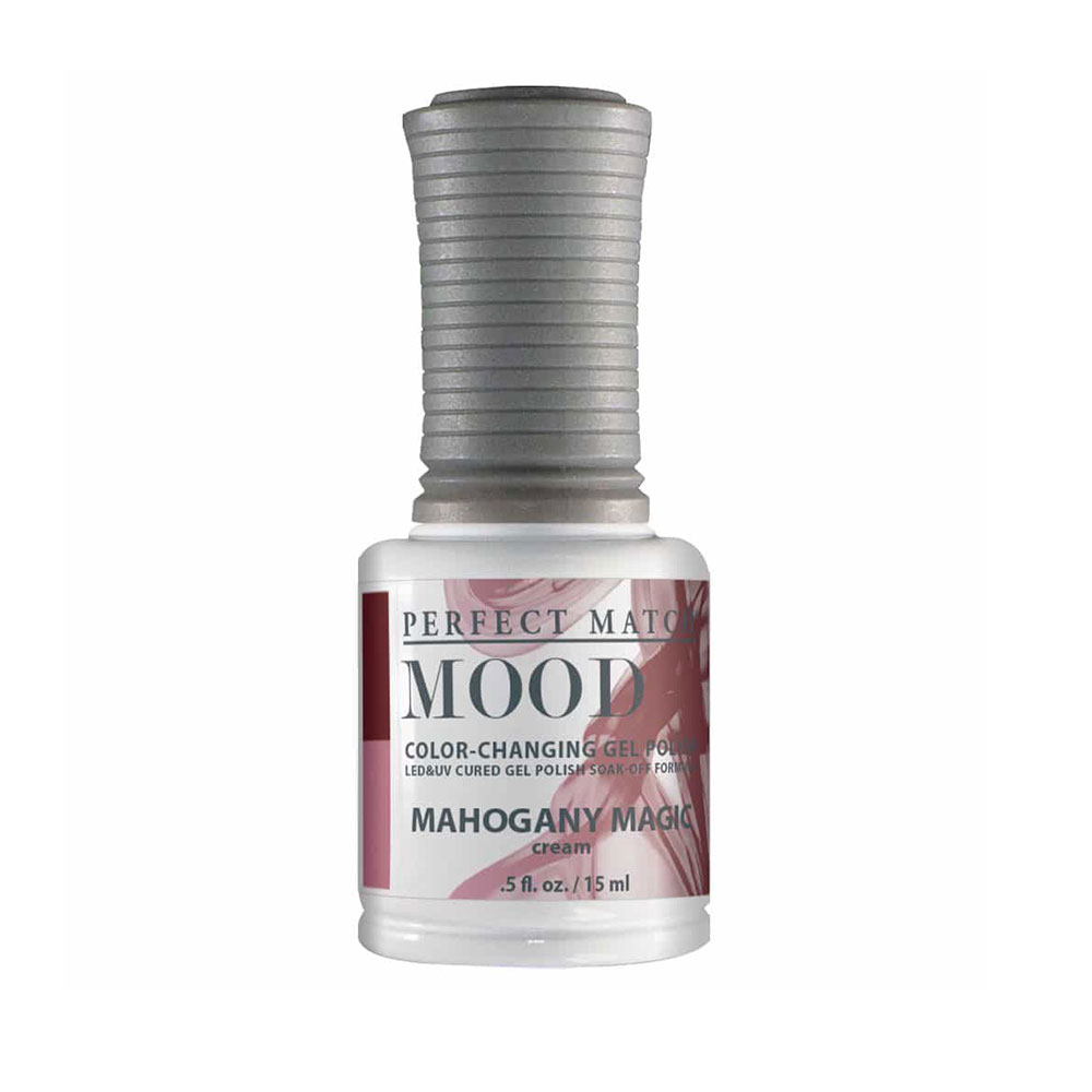 Perfect Match Mood Gel Nail Polish & Nail Lacquer Mahogany Magic Thermal Color Shift PMMDS62
