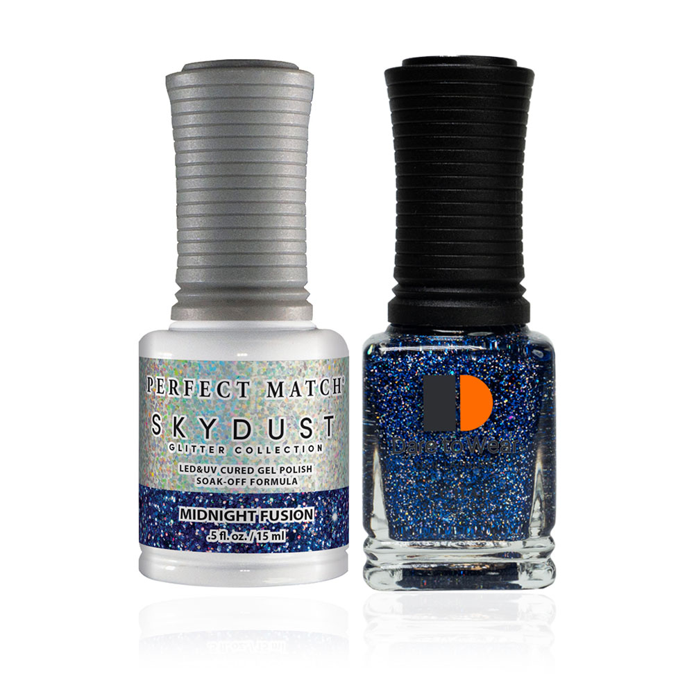 Gel Nail Polish & Nail Lacquer Sky Dust Glitter Midnight Fusion SDMS12