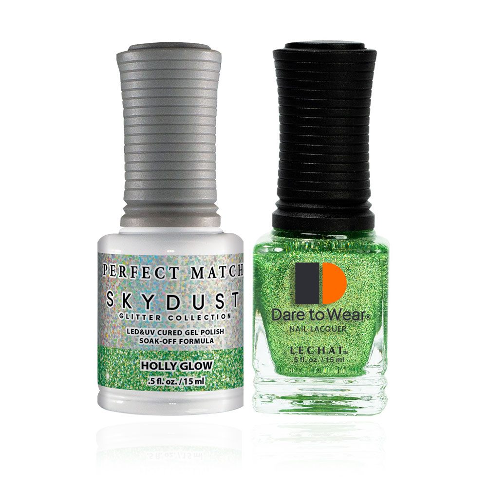 Gel Nail Polish & Nail Lacquer Sky Dust Glitter Holly Glow SDMS17