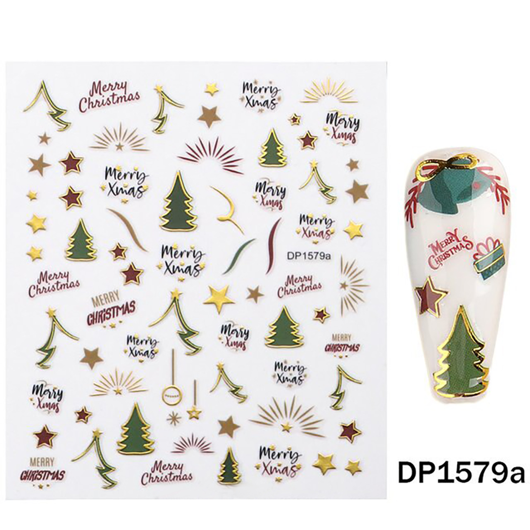 Christmas Nail Art 3D Stickers for Manicure Nail Art dp1579a