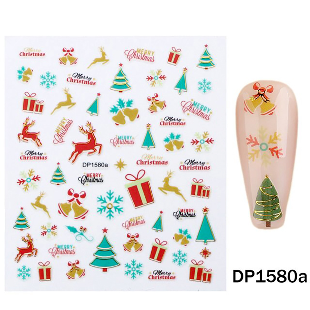 Christmas Nail Art 3D Stickers for Manicure Nail Art dp1580a