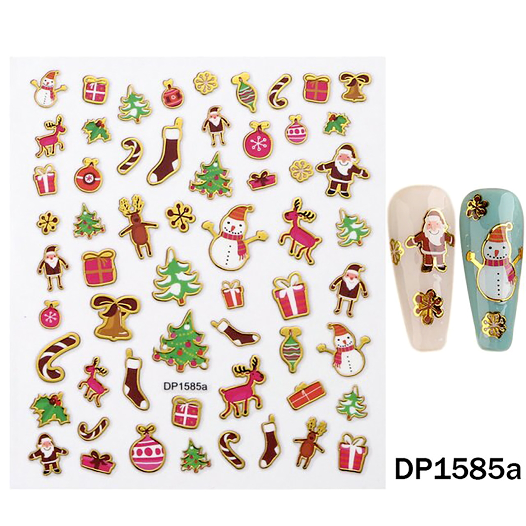 Christmas Nail Art 3D Stickers for Manicure Nail Art dp1585a