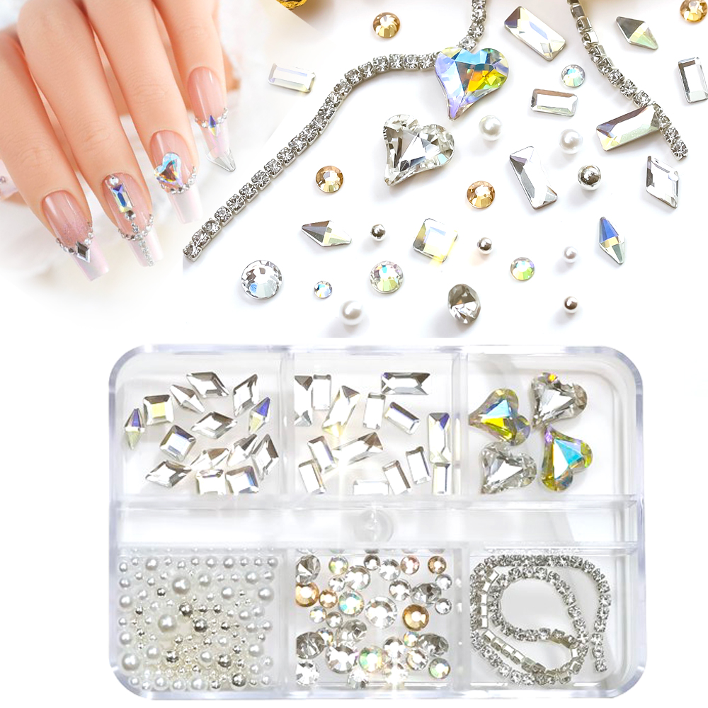 Nail Art Stones DIY nail rhinestones valentine's day collection NASS-W