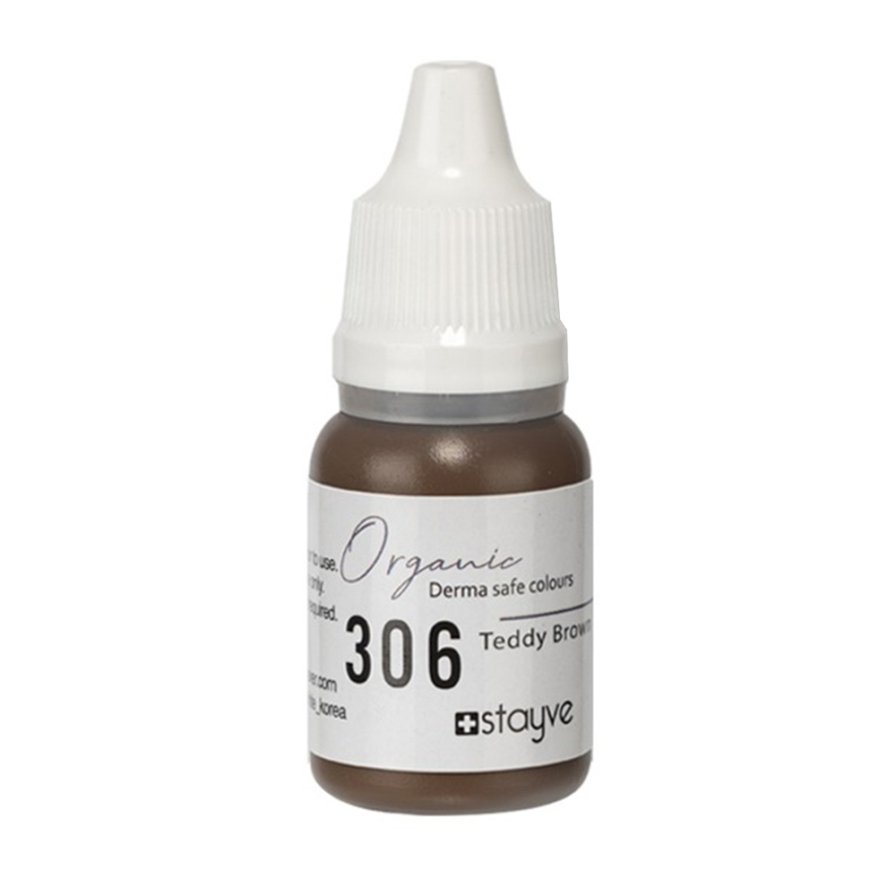 Stayve 306 Teddy Brown Organic Eyebrow Pigment 10ml STB306