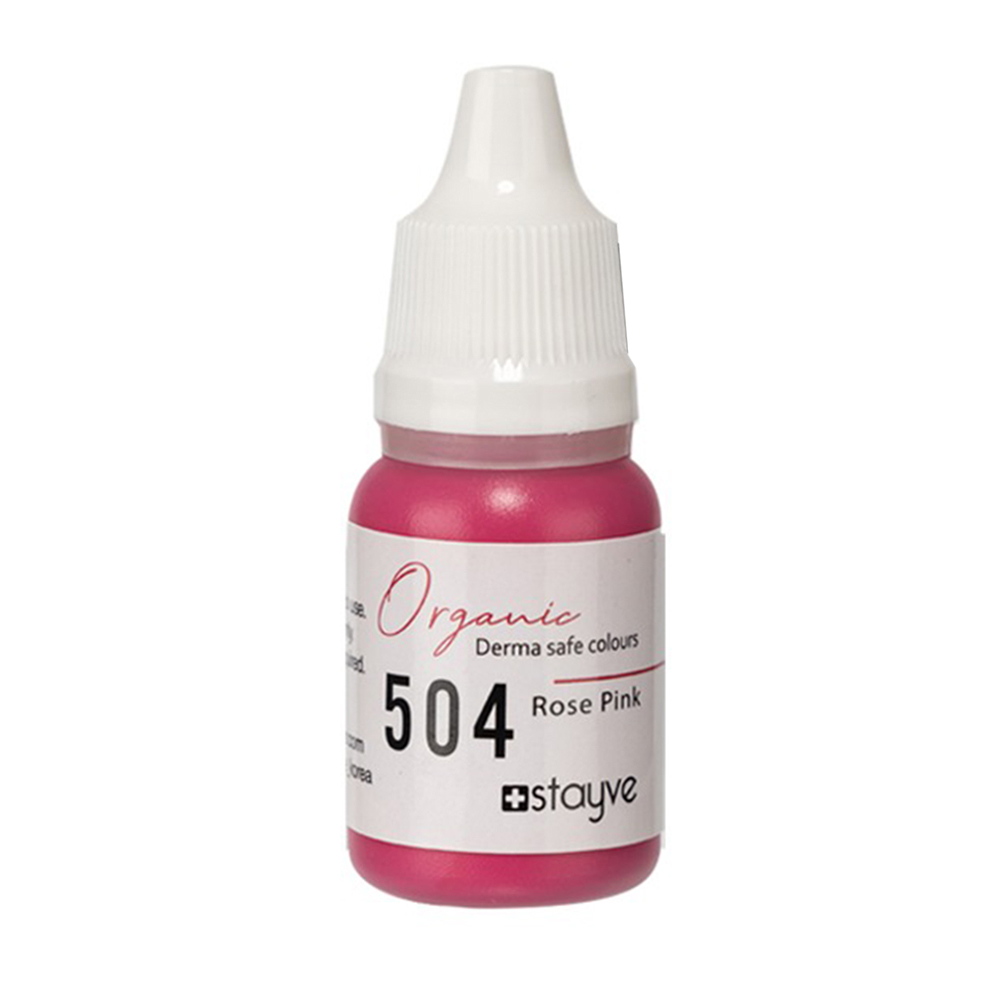 Stayve 504 Rose Pink Organic Lip Pigment 10ml SRP504